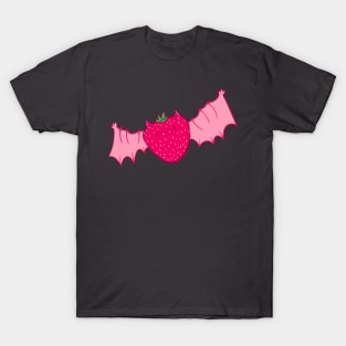 Kawaii Strawberry Vampire Bat T-Shirt